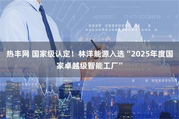 热丰网 国家级认定！林洋能源入选“2025年度国家卓越级智能工厂”