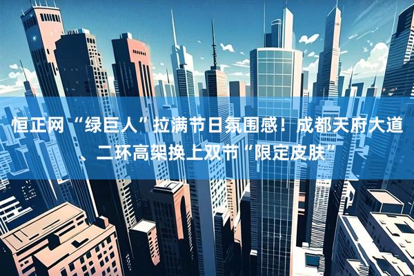 恒正网 “绿巨人”拉满节日氛围感！成都天府大道、二环高架换上双节“限定皮肤”