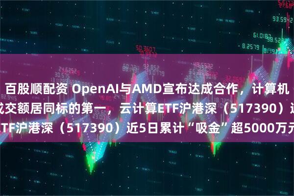 百股顺配资 OpenAI与AMD宣布达成合作，计算机ETF（159998）实时成交额居同标的第一，云计算ETF沪港深（517390）近5日累计“吸金”超5000万元